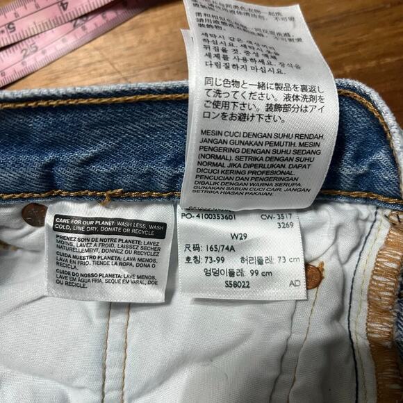 Levi’s 501 High Waist Grommet Details Cut Off Shorts Size 29 - Picture 6 of 7